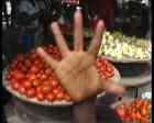 hand with tomatoes