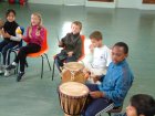 kids with drums